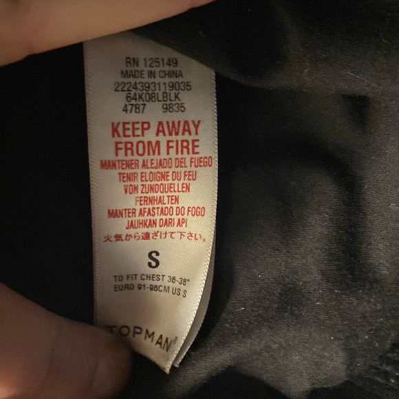 Black Topman Jacket - Picture 3 of 3